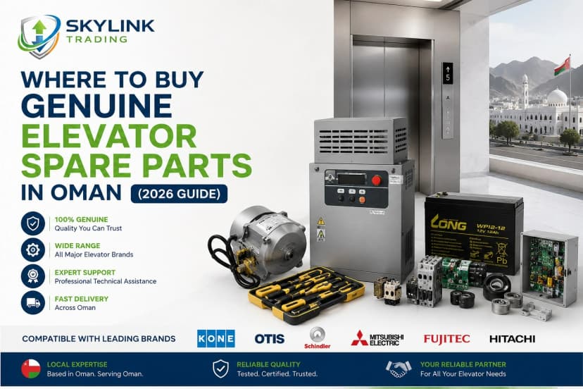 Where to Buy Genuine Elevator Spare Parts in Oman (2026 Guide) - SkyLink Trading Oman